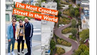 Walking and Driving  Crookedest Street in the World  Lombard Street  San Francisco [upl. by Martineau875]