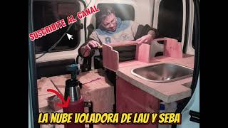 como hacer mesada cocina parte final Kangoo mini camper camperizacion [upl. by Astred674]