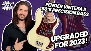 Fender Vintera II 60s Precision Bass  New Upgraded Specs For 2023 [upl. by Naraa]