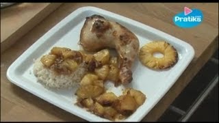 Recette plat facile  Poulet ananas [upl. by Joceline]