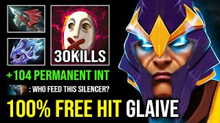 100 FREE HIT Moon Shard Right Click Max Attack Range 104 Perma INT Brutal Glaive Silencer Dota 2 [upl. by Hafinah]