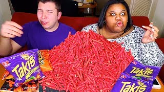 Takis Challenge • MUKBANG [upl. by Hoyt647]