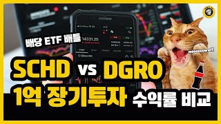 국민 배당 ETF인 SCHD 배당과 성장의 DGRO 수익률 승자는 [upl. by Ettenahc]