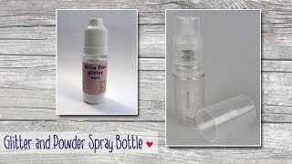 Glitter Powder spray bottle  Nellie Snellen [upl. by Stefa]