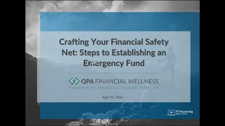 Crafting Your Financial Safety Net Steps to Establishing an Emergency Fund [upl. by Murdoch]