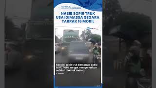 Tabrak 16 Mobil di Tangerang Sopir Truk Kontainer Dihajar Massa Kini Dirawat Intensif di IGD [upl. by Adnawak]