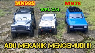 Rc Off road 4x4 Mn99s vs Wpl C24 vs Mn78  MY TRIP RC22 [upl. by Sellers]