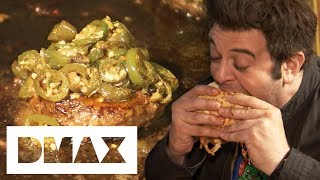 Adam Dares To Try Out The Burger From Hell  Man V Food [upl. by Garry623]