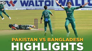 Highlights  Pakistan vs Bangladesh  T20I  PCB  MA2L [upl. by Medovich]