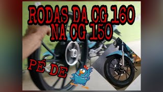 Rodas da 160 na 150 como por  oque fazer pé de galinha [upl. by Atinwahs]