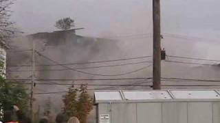 Implosion  smoke stack demolition in Lawrence MA [upl. by Borras927]