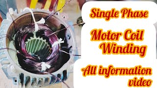 Single Phase Motor Winding 5HPsingle phase motor winding connection kaisa Karenসিঙ্গেল ফেজ মোটর । [upl. by Nylauqcaj195]