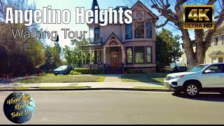 4K LA Angelino Heights History Architecture and Filming Location Walking Tour  With Captions [upl. by Tombaugh]