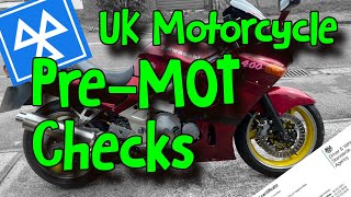 UK Motorcycle PreMOT Checks [upl. by Acira]