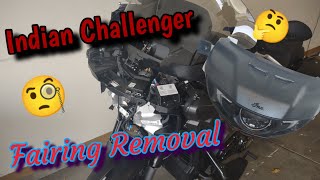 2023 Indian Challenger Fairing Removal first step in Painting the bike pt1 [upl. by Nilreb93]