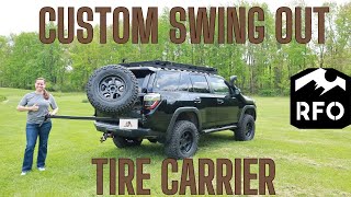 Custom 5th Gen 4Runner Swing Out w Tire Carrier by Ross Fab Offroad [upl. by Ellivro486]