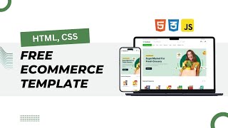 Best Free Grocery eCommerce Website Template  Easy Setup amp Customization [upl. by Seaton]