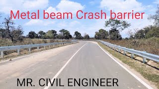 Metal beam Crash barrier crashbarrier road [upl. by Lail]