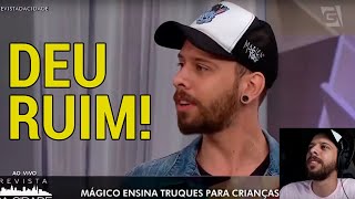 🤦🏼‍♂️ Errei uma mágica AO VIVO na TELEVISÃO 📺 Reagindo a mim mesmo na TV [upl. by Lorianne]