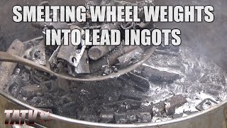 Smelting Wheel Weights Into Lead Ingots [upl. by Elnar]