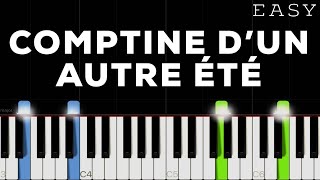 Yann Tiersen  Comptine d’un autre été Amélie  EASY Piano Tutorial [upl. by Francklyn]