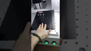 30W mini enclosed fiber laser marking machine testing before delivery [upl. by Olatha]