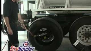 TireSpyder Mobile Tire Changer Changing the Tire On the Truck [upl. by Aneekat]