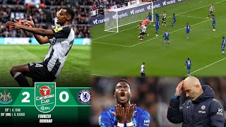 Newcastle 20 Chelsea  Carabao Cup  Disasi scored an Own goal  what a lost for Chelsea [upl. by Odnolor]