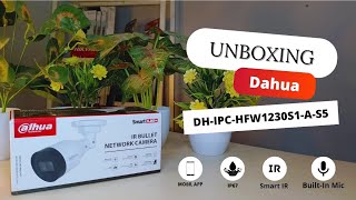 Unboxing Camera CCTV Dahua DHIPCHFW1230S1AS5 [upl. by China]