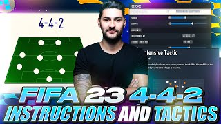 FIFA 23 MOST OP FORMATION  442 BEST CUSTOM TACTICS amp INSTRUCTIONS TUTORIAL [upl. by Peckham]