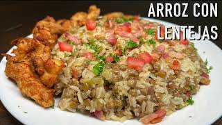 Arroz con Lentejas  Cocina Con Fujita [upl. by Eseekram]