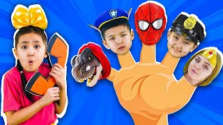 Finger Family Song  Stranger Danger Pretend Play  Nursery Rhymes amp Kids Songs [upl. by Llehcsreh125]