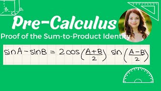 Proof of the Difference of Sines Sum to Product Identity [upl. by Swayder802]