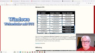 Weltzeituhr Zeitzonen Uhr mit UTC für Windows kostenlos ► 24 Zeitzonen ► free Ham World Clock [upl. by Maribeth]