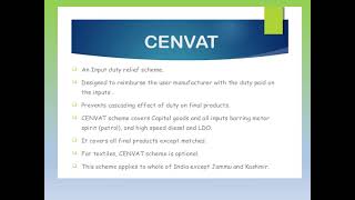 CENVAT credit rules [upl. by Erdnassac]