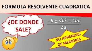 De dónde sale la resolvente Cuadrática [upl. by Winthorpe823]