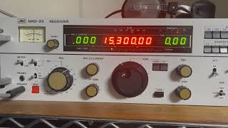 R France Int15300kHz 31122021 0825UTCNRD93 [upl. by Nairda]