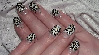 Leoparden Nageldesign für kurze Nägel selber machen  Animal Print Nail Design  Nägel lackieren [upl. by Aicen]