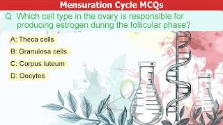 Menstruation Cycle MCQs Test Your Skills menstruation MCQs womenhealth [upl. by Enitsyrk934]