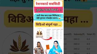 Ration Card Subsidy Withdrawal  Ration Subsidy shorts ytshorts rationcard rationcardapply [upl. by Dinse]