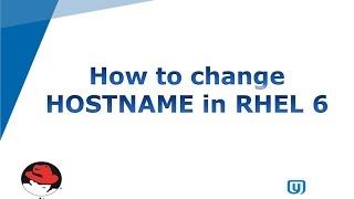 How to change hostname in RHEL 6 [upl. by Yadroc]