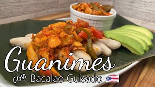 Guanimes con Bacalao Guisado receta Puertorriqueña [upl. by Droffats563]