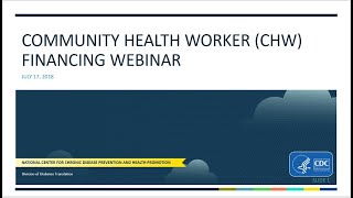 CHW Financing Webinar [upl. by Nevins]