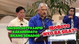 SOTTO LACSON AT LAPID NABANGGIT ANG KANILANG PLATAPORMA KUNG SAKALING PAPALARIN MAHALAL NGAUN 2025 [upl. by Perdita421]