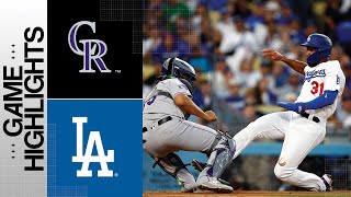 Rockies vs Dodgers Game Highlights 81123  MLB Highlights [upl. by Kalinda446]