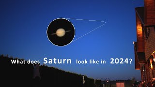 Zooming in on Saturn in 2024 Nikon P1000 SUPERZOOM camera Saturn visible before sunrise [upl. by Aicak]