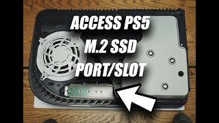 How to access PS5 M2 portslot to install SSD storage [upl. by Garrard]