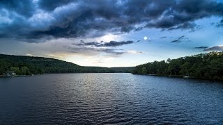 Aerial Q500 4k Pocono Lake Pennsylvania [upl. by Nnazus61]