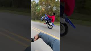 YZ125 Wheelie 2stroke dropback bikelife yz125 nyc 919 yz250 bikestunt bikeshorts [upl. by Glover]