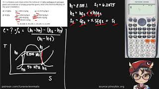 In a Rankine cycle steam enters the turbine at 25 MPa enthalpies amp entropies given and condens [upl. by Airehs]